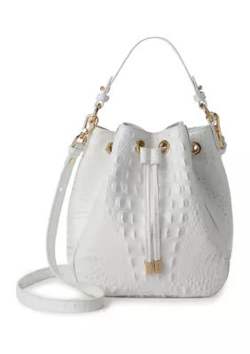 Brahmin Melinda Bucket Bag, White | Belk