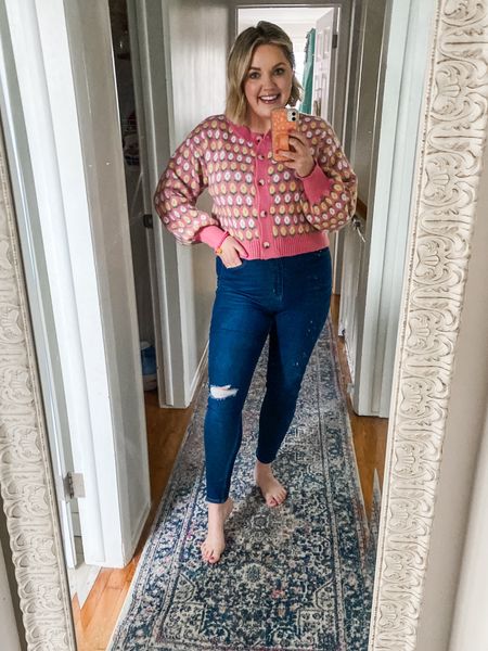 I LOVE this sweater! It’s a pop of color for spring, but a little heavier weight for anyone who is living in a colder state during the spring. The balloon sleeve detail is so fun! It runs tts I’m wearing a large. // amazon find 



#LTKmidsize #LTKfindsunder100 #LTKfindsunder50