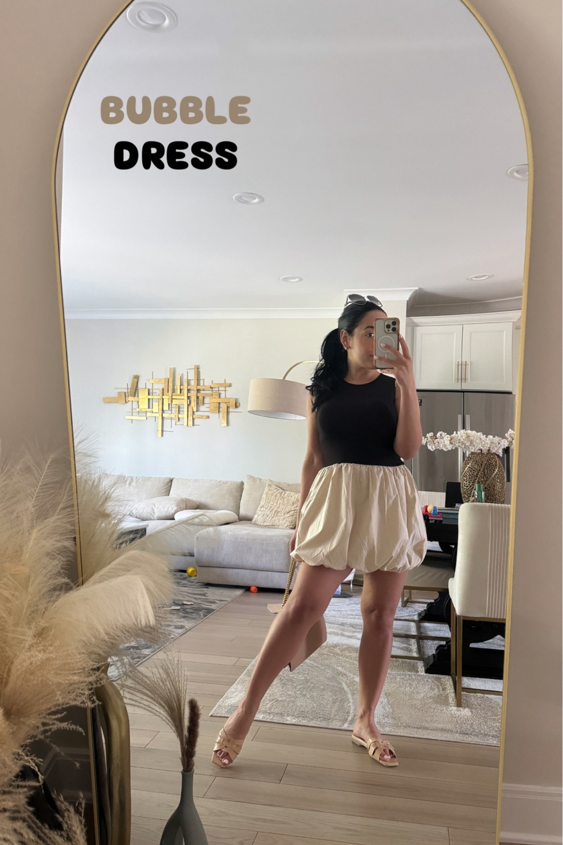 Comfy bubble dress 😍 great price point & perfect for running errands or heading to a daytime party/event 

Wearing a small, bc there’s a lot of stretch! 

Also, my sandals are designer inspired 👡 they look just like YSL tribute sandals for a fraction of the price!

#LTKSeasonal #LTKPetite #LTKootd