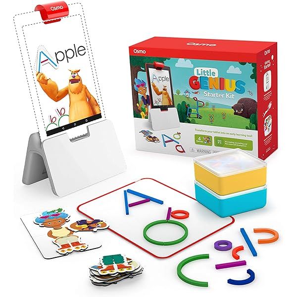 Osmo - Genius Starter Kit for Fire Tablet -Ages 6-10 - Math, Spelling, Creativity & More - STEM T... | Amazon (US)