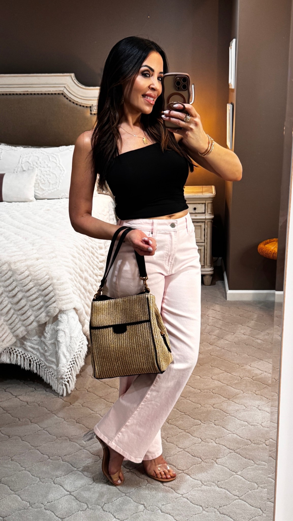 Ok do you guys remember in the movie “Frozen” Elsa is screaming: It’s coronation day! Well, I would like to scream: TUBE TOP SEASON IS COMING!!!  😂😭🤣 Anyway, check out my pink jeans. Colored  and printed denim is trending. I’m loving this entire look! Can’t wait for warmer weather!!! Who’s with me???
#affordablefashion #fashionover50

#LTKSeasonal #LTKOver40