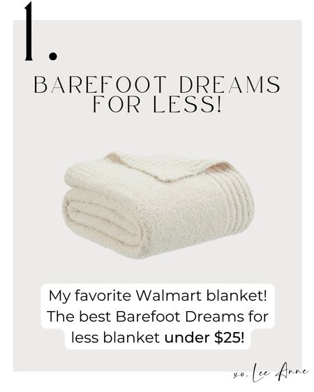 Barefoot Dreams for less throw blanket! 

Lee Anne Benjamin 🤍

#LTKhome #LTKunder50 #LTKstyletip