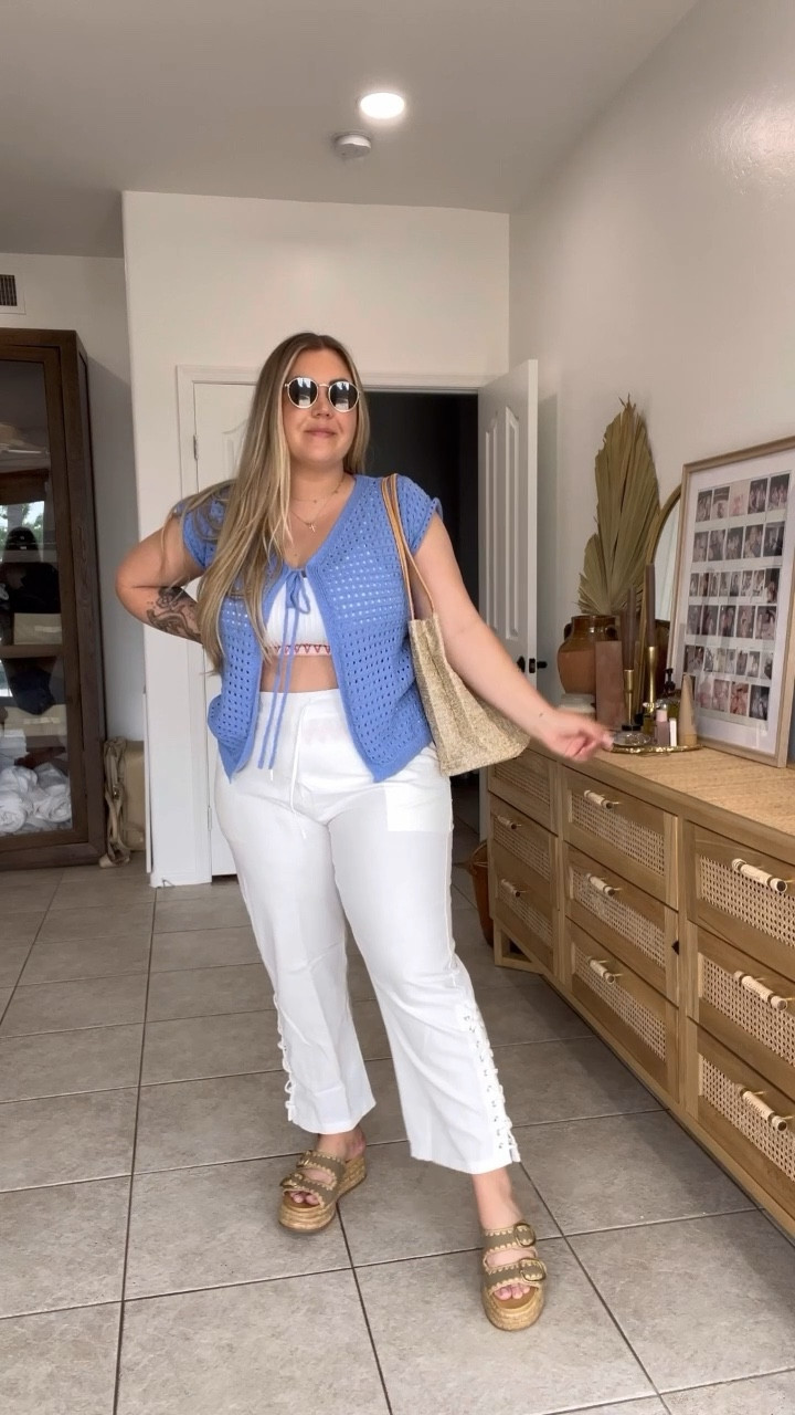 Styling my Amazon finds and this outfit is so cute!!!

📏 I’m 5’4” / 32 pant / size 14 / XL
📏 swimsuit size xl
📏 pants sized up to 2xl
📏 top size xl
🩴 size 8 tts

#LTKswim #LTKSeasonal #LTKmidsize