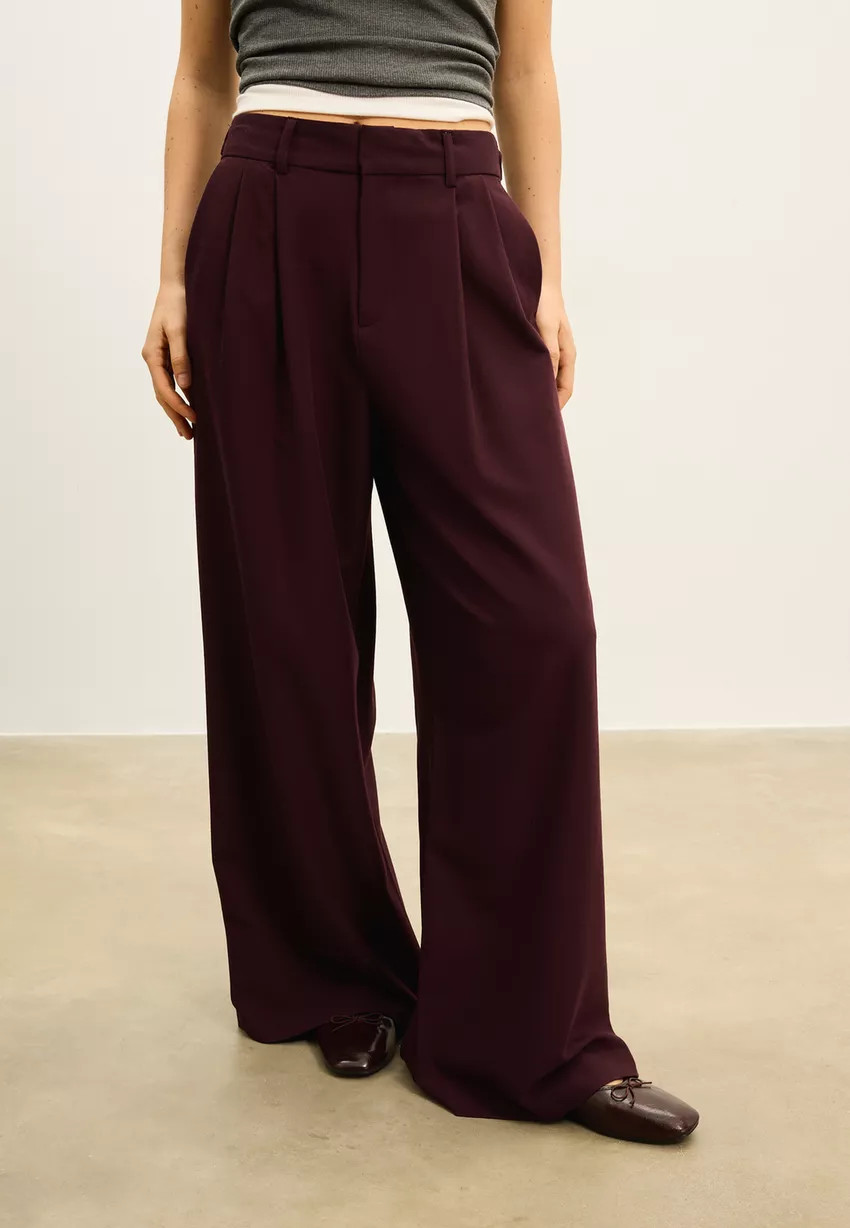 Pantalon super wide ajustable - Stradimarket femme | Stradivarius France | Stradivarius (FR)