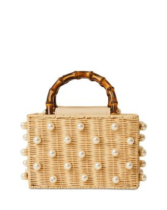 BTB Los Angeles Chloe Embellished Small Rattan Bag  | Bloomingdale's Handbags | Bloomingdale's (US)