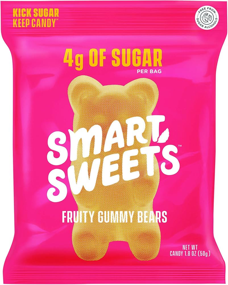 SmartSweets Fruity Gummy Bears, 1.8oz (Pack of 12), Variety of Flavors, Candy with Low Sugar (4g)... | Amazon (US)