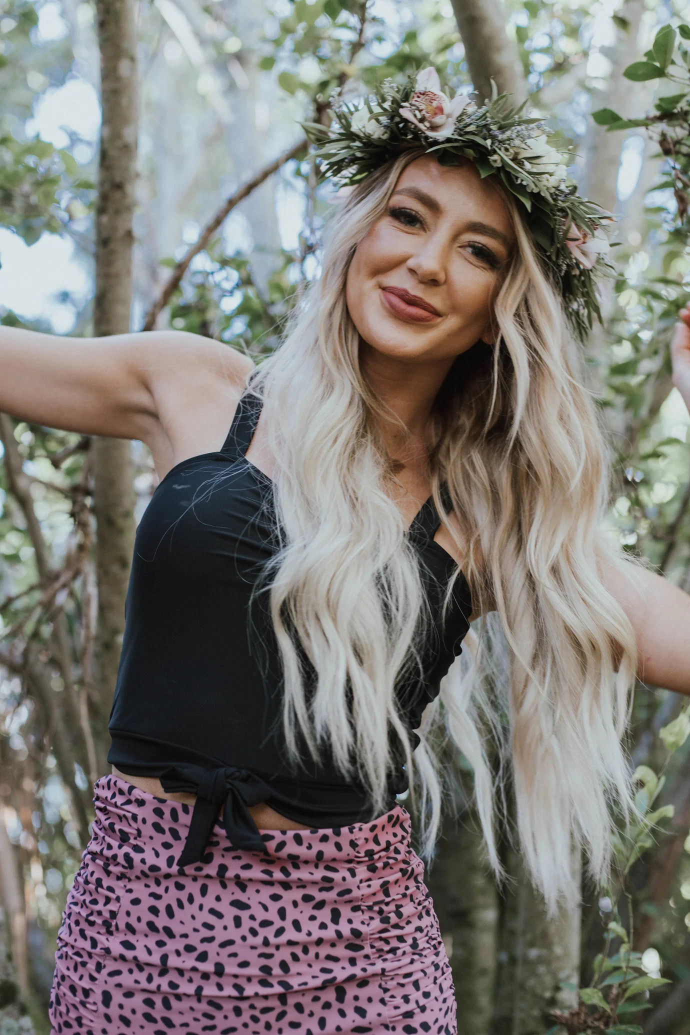 Sun Baked Bottoms | Pink Animal Print | Final Sale | Coral Reef Swim