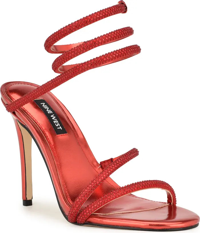 Maskill Rhinestone Ankle Wrap Sandal (Women) | Nordstrom