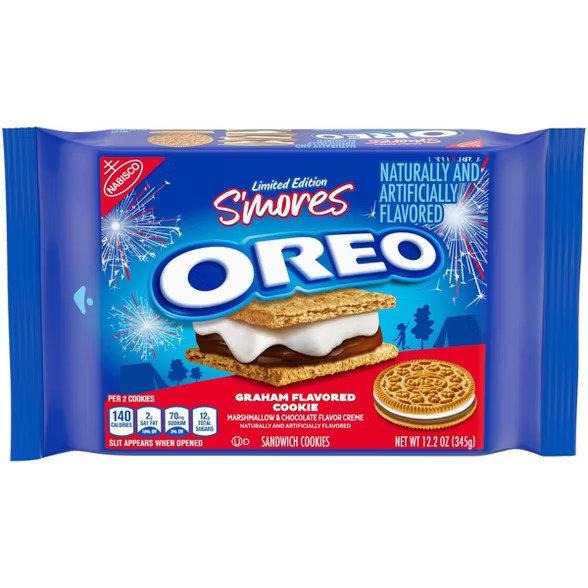 Oreo S'mores Sandwich Cookies Family Size- 12.2oz | Target