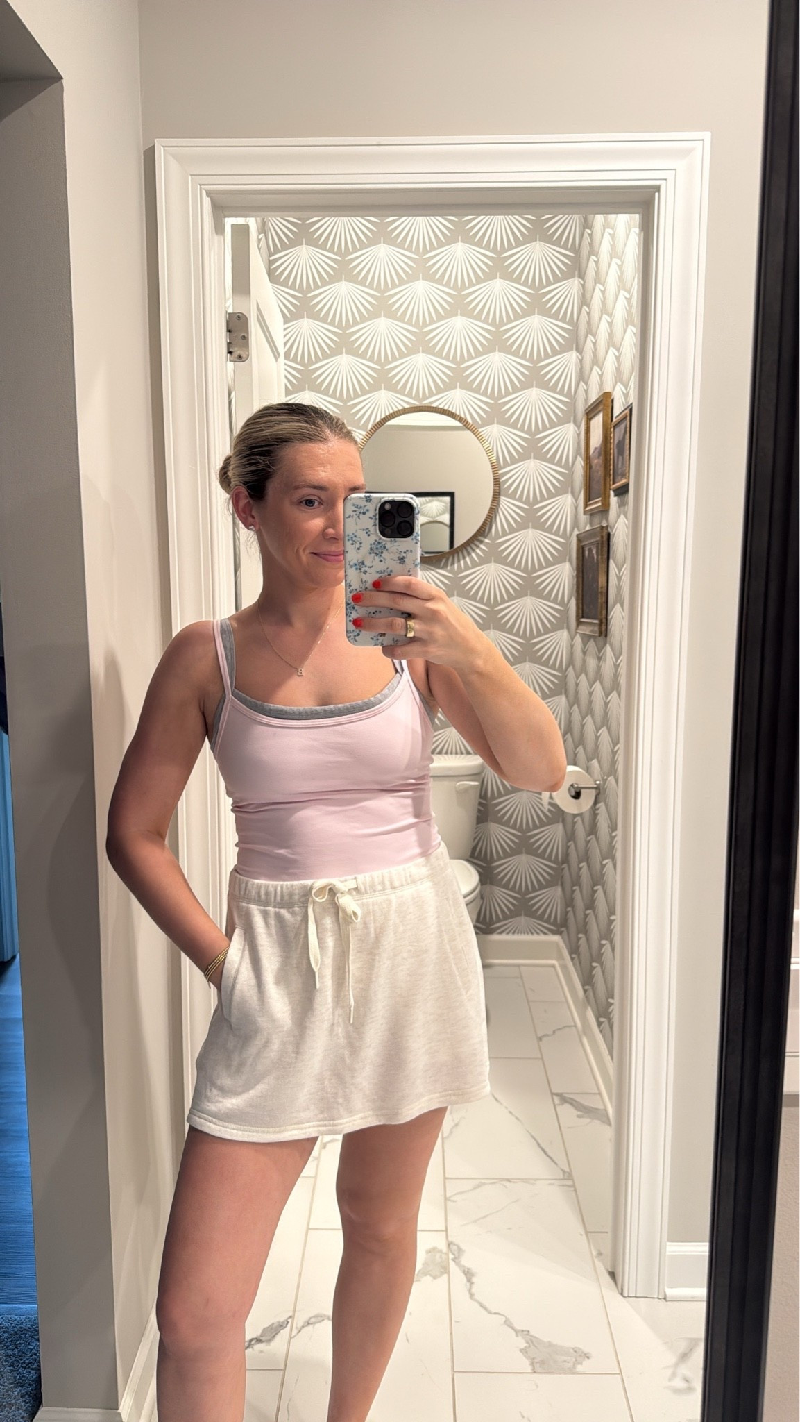 Cutest skirt for the mamas 🤍built in shorts underneath! 🤍
Wearing a medium

#LTKootd #LTKmomlife