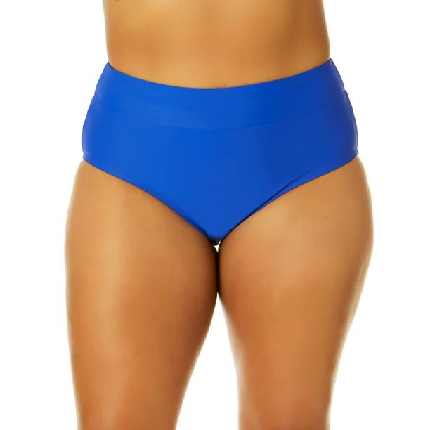 Time And Tru Women's Highwaist Solid Bikini Swim Bottom | Walmart (US)