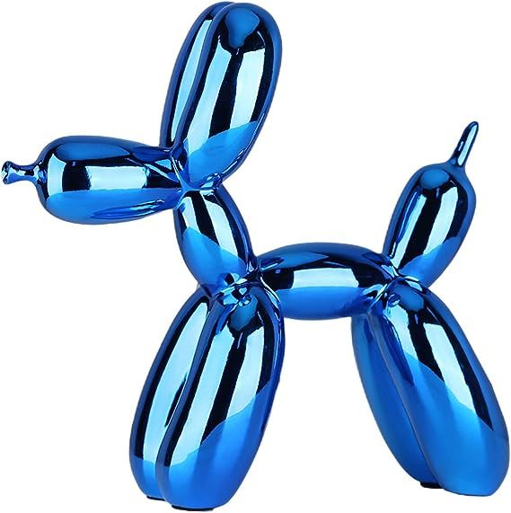 suruim Shiny Electroplating Balloon Dog Statue Collectible Figurines Art Sculpture Animals Figuri... | Amazon (US)