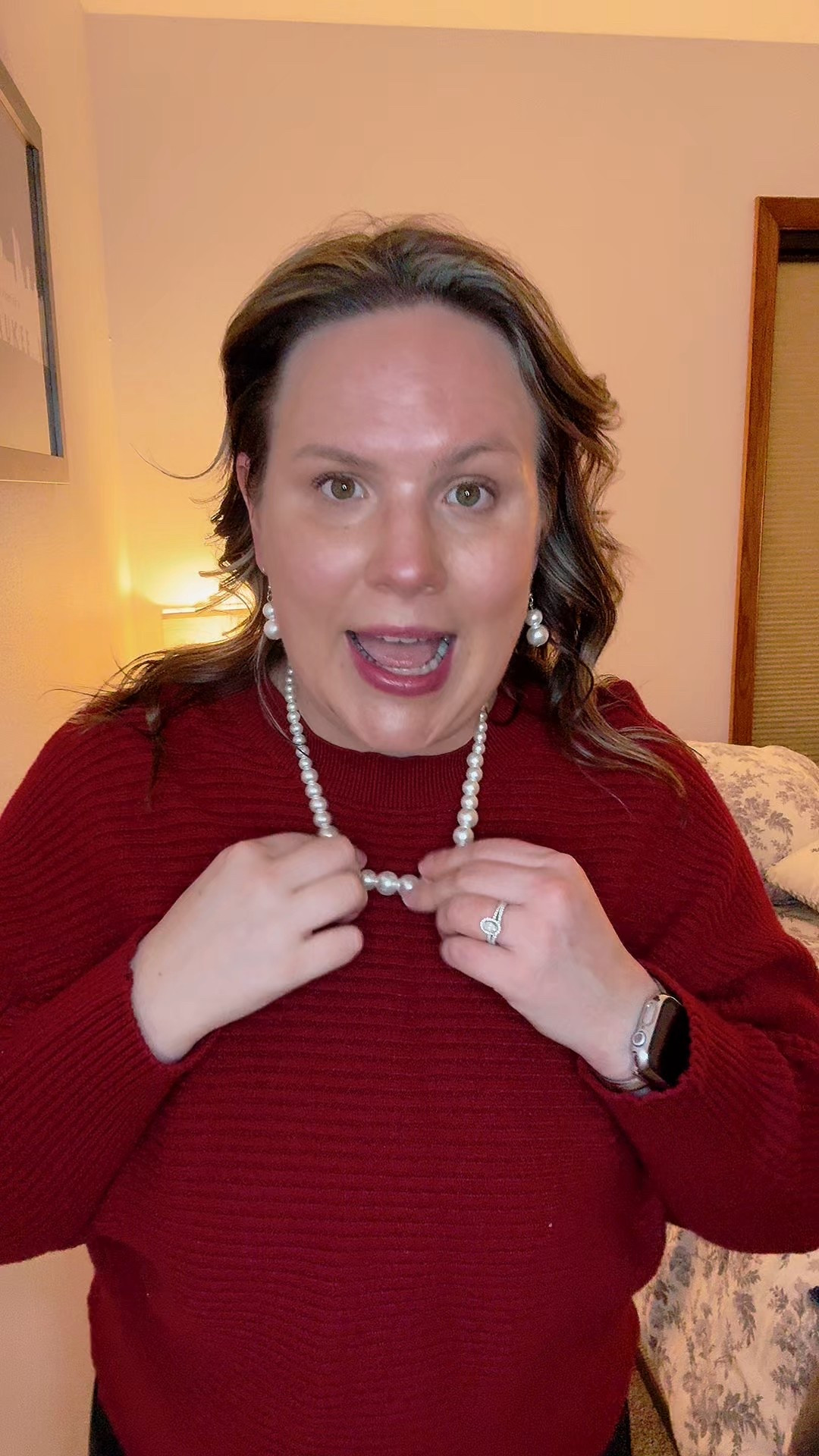 Cryshimmer Pearl Choker Necklace for Women Faux Pearl Beads Strand Necklace Earring Set Costume Jewelry,Valentines Day Gifts for Her/Wife/Mother/Girlfriend

#LTKootd