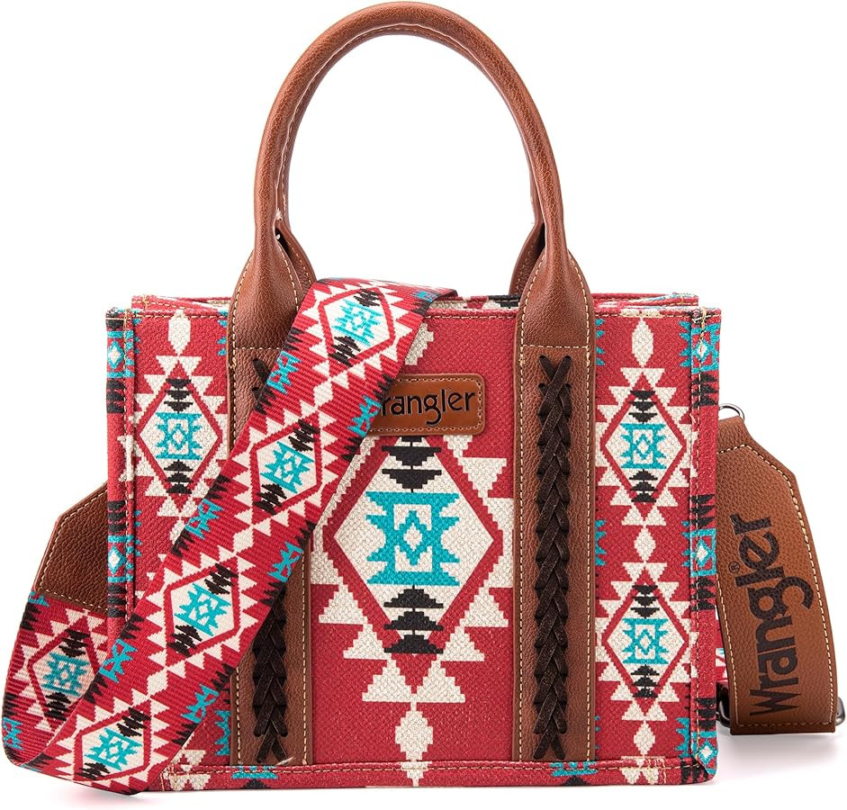 Wrangler Aztec Tote Bag for Women Boho Shoulder Purses and Handbags | Amazon (US)