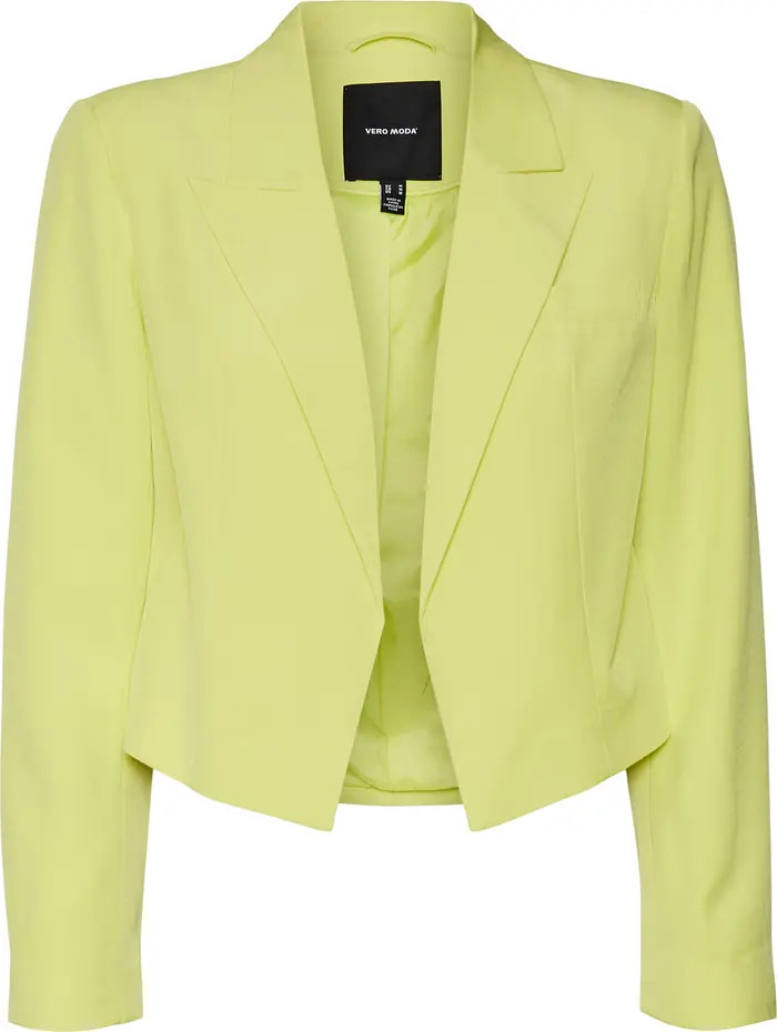 VERO MODA Saimaitzi Peaked Lapel Crop Blazer | Nordstrom | Nordstrom