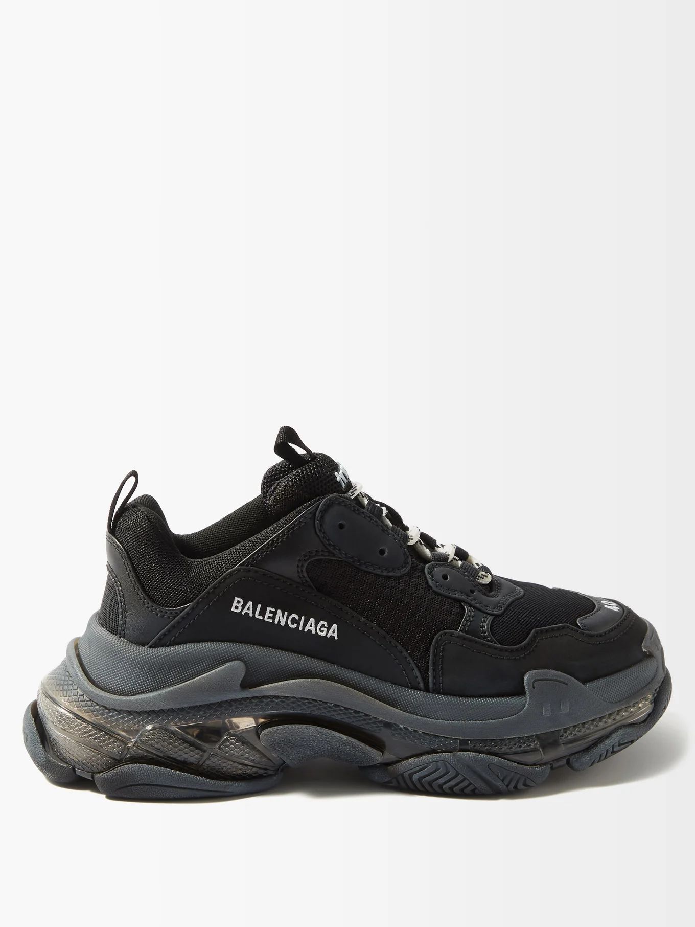 Triple S faux-leather trainers | Matches (UK)
