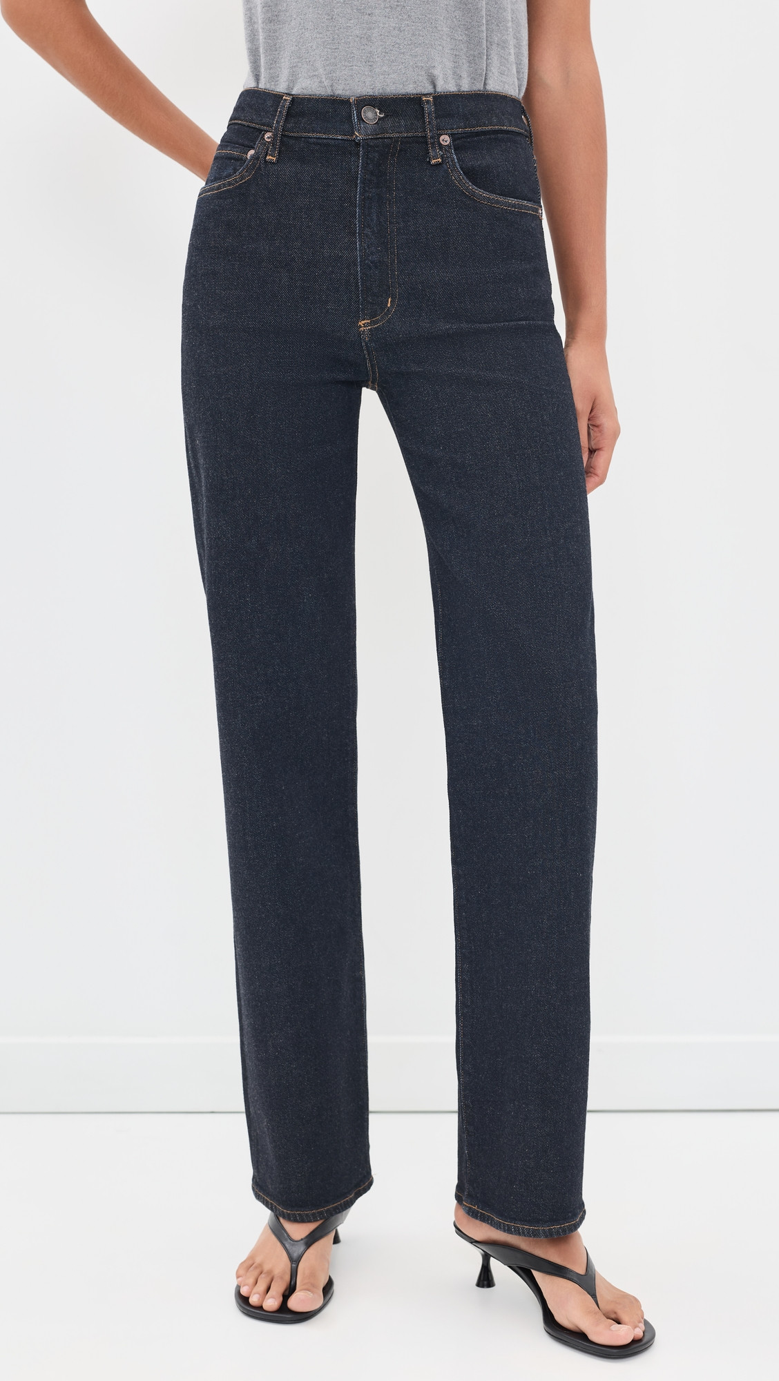 AGOLDE Harper Relaxed Straight Jeans Rinse 30 | Shopbop