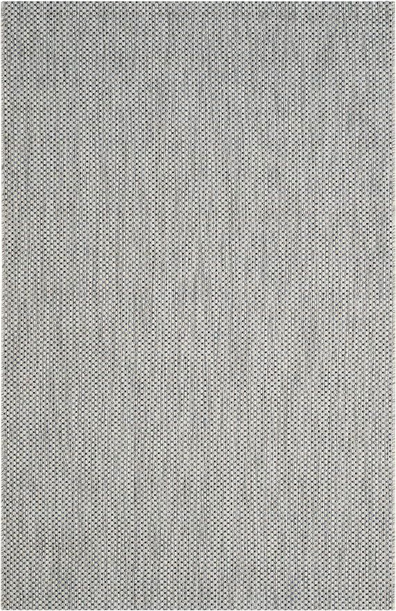 SAFAVIEH Courtyard Collection Area Rug - 5'3" x 7'7", Grey & Navy, Non-Shedding & Easy Care, Indo... | Amazon (US)