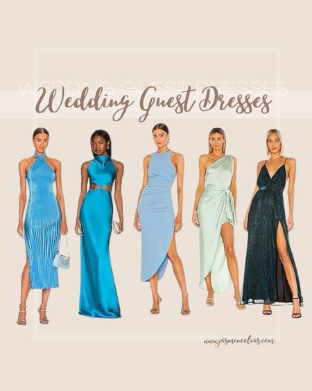 Wedding guest dresses, blue wedding guest dresses, dresses to wear to a wedding as a guest 

#LTKstyletip #LTKwedding