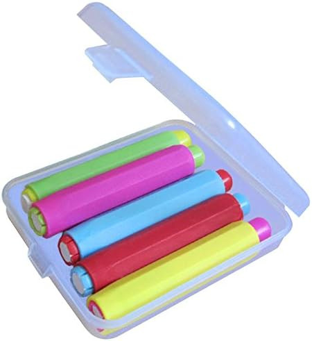 5xLunies Chalk Holder with Storage Hard Case - Blackboard Adjustable Chalk Clip Set for Teachers ... | Amazon (US)