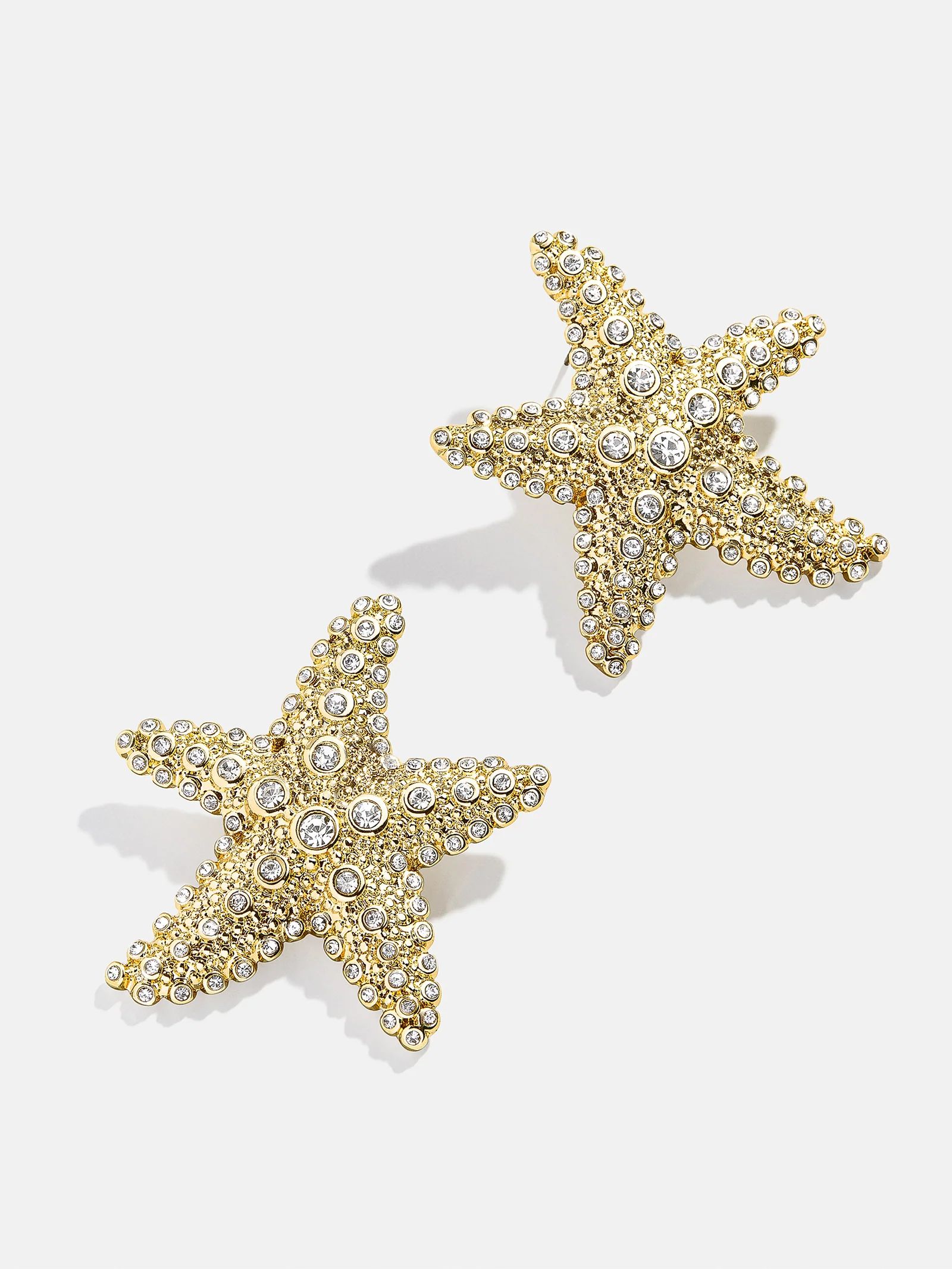 Sea Star Earrings - Clear/Gold | BaubleBar (US)