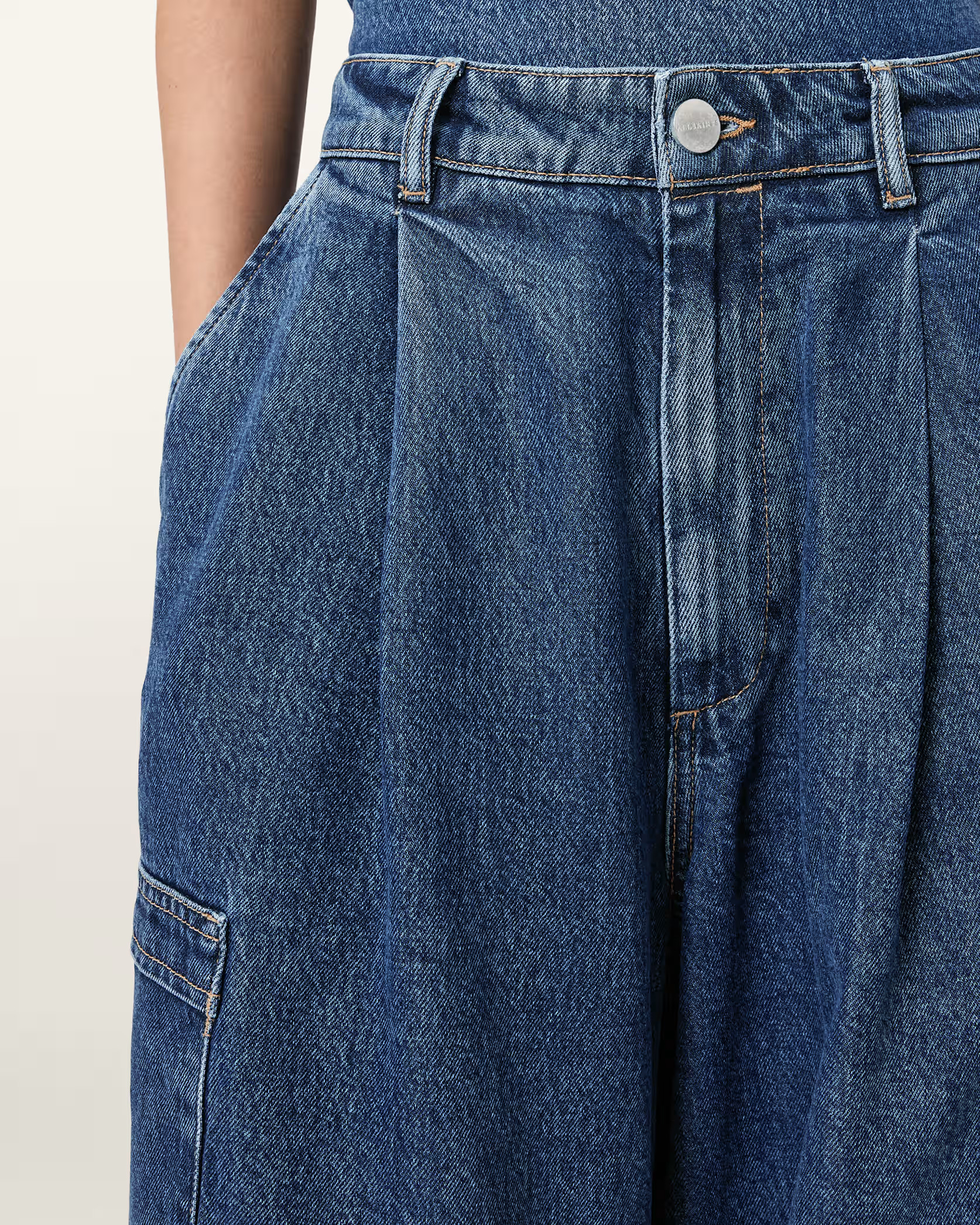 Sol Tapered Denim Cargo Jeans | AllSaints US