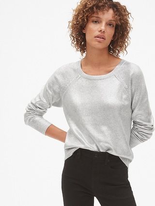 Metallic Pullover Sweater | Gap US