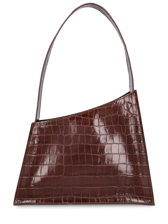 Slanted croc embossed leather bag - Little Liffner - Women | Luisaviaroma | Luisaviaroma
