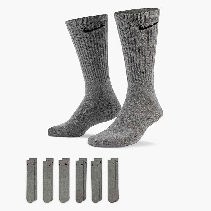 Nike Unisex Adult Everyday Cushioned Training Crew Socks (6 Pairs) | Amazon (US)