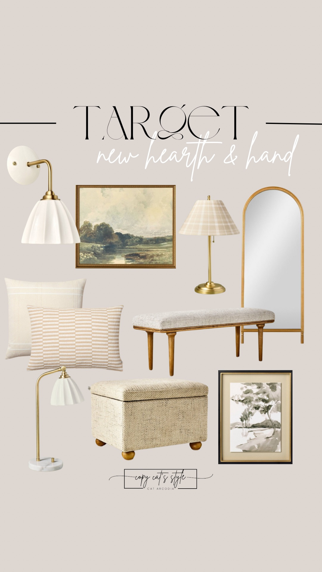 Target new hearth and hand, hearth and hand mirror, ottoman, pillows, artwork, lamps 

#LTKHome #LTKFindsUnder50 #LTKFindsUnder100