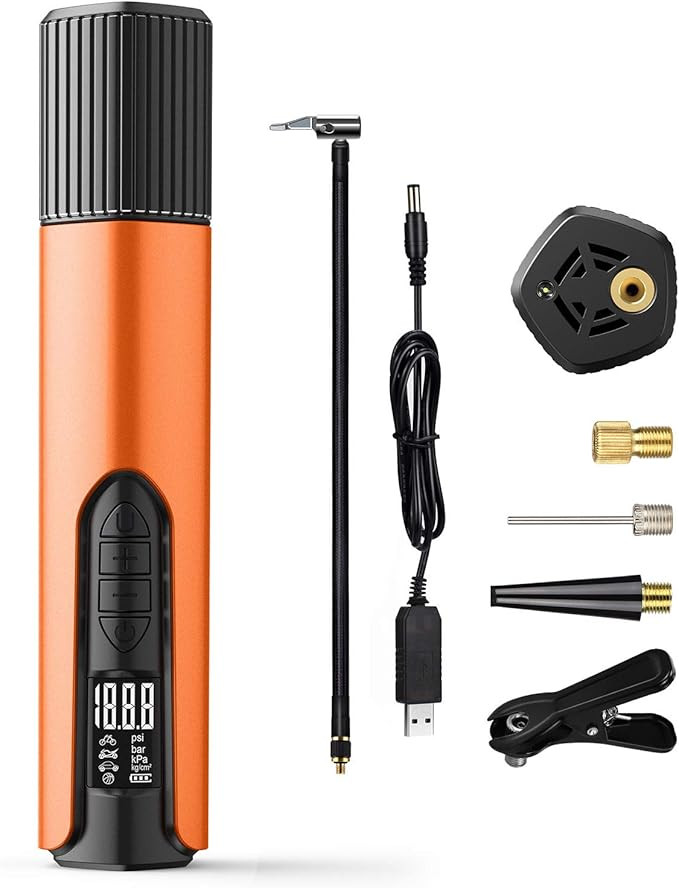 AirXwills Electric Bike Pump - 150 Psi Tire Inflator Portable Air Compressor Inflater, Air Pump w... | Amazon (US)
