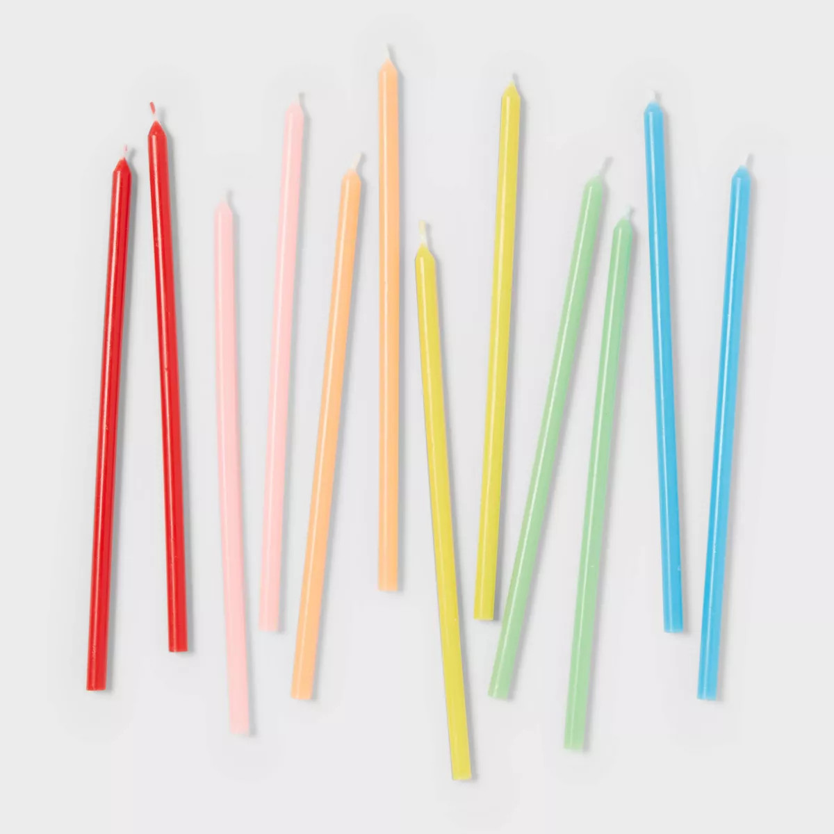Neon Rainbow Tall Birthday Candles 12ct - Spritz™ | Target