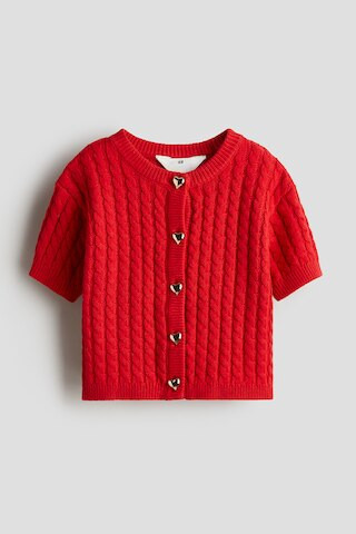 H & M - Cable-Knit Cardigan - Red | H&M (US + CA)