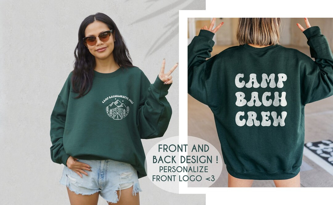 PERSONALIZED Camp Bachelorette Sweatshirt Camp Bach Crew Custom Sweatshirt Bachelorette Shirts Ca... | Etsy (US)
