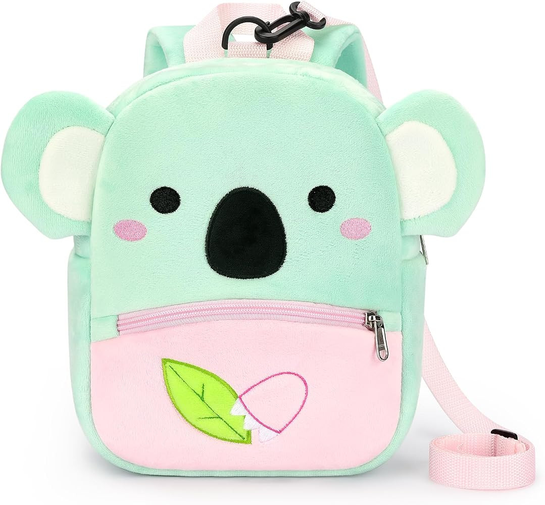 Toddler Backpacks for Girls 2-4: Plush Backpack -3D Animal Cartoon Mini Travel Bag -10 inch Toddl... | Amazon (US)