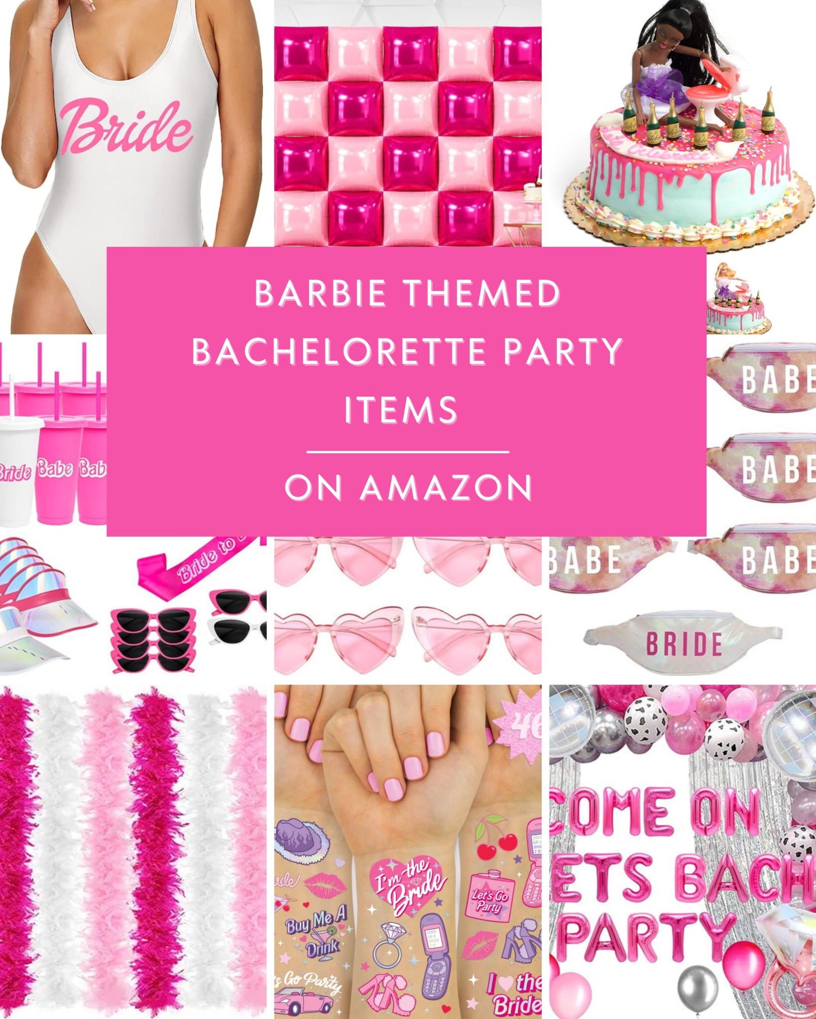 💖 Calling all bridesmaids + brides-to-be! If you’re planning a bachelorette, why not go full-on Barbie Dreamhouse vibes? 🎀✨ Think pink everything, glam accessories, and the cutest decor to turn your party into a real-life Barbie moment.

I rounded up the best Barbie bachelorette finds on Amazon—perfect for a night that’s just as fabulous as the bride. 💅🏼💕

👉 Shop the look + party must-haves on my LTK!

#BarbieBach #BacheloretteInspo #BarbieParty #BachPartyIdeas 

#LTKParties #LTKWedding