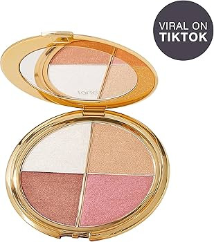 tarte glow wardrobe highlighting eye & cheek palette – Highlighter, Blush, Bronze & Eyeshadow A... | Amazon (US)