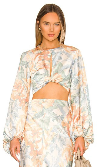 Mimi Top in Island Bouquet | Revolve Clothing (Global)
