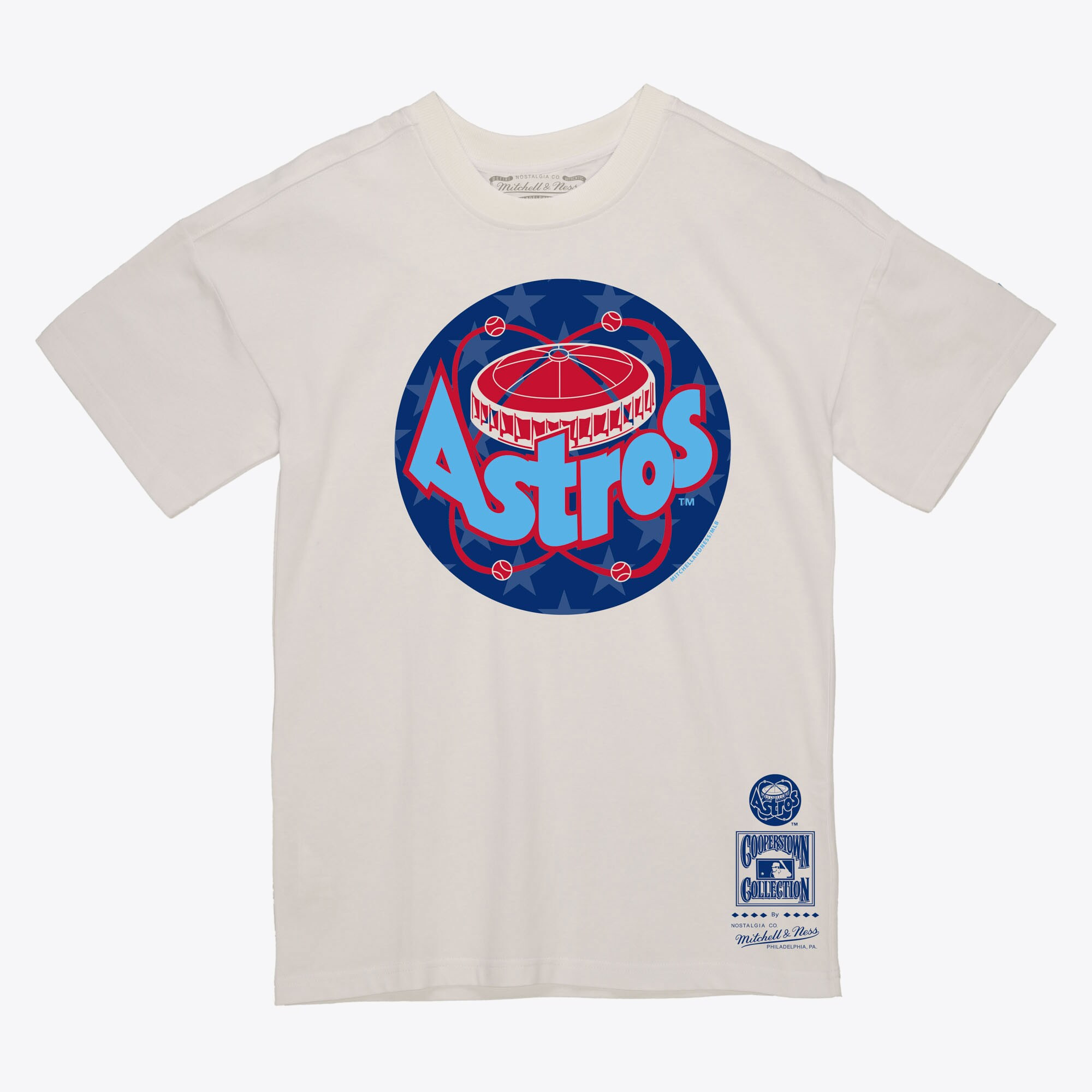 Men's Cream Houston Astros Freedom T-Shirt | Mitchell & Ness
