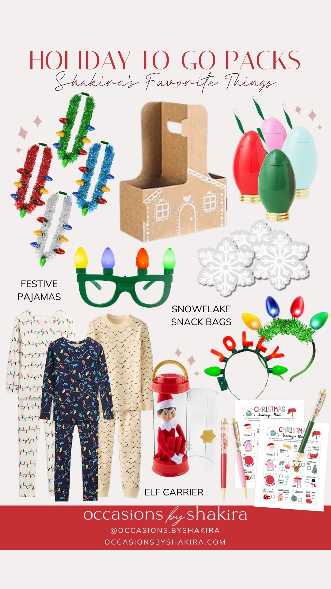 Holiday to-go packs filled with treats for a fun night of Christmas light viewing 

#LTKmomlife #LTKHoliday #LTKKids