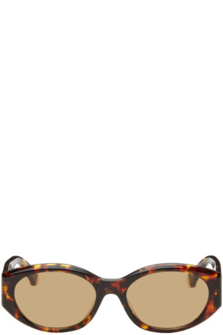 Tortoiseshell Oval Sunglasses | SSENSE