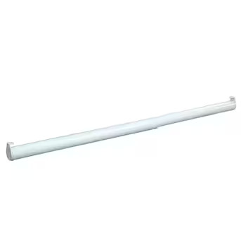 Project Source Closet Rod 30-in L x 1.25-in H Extendable White Metal Closet Rod with Hardware | Lowe's