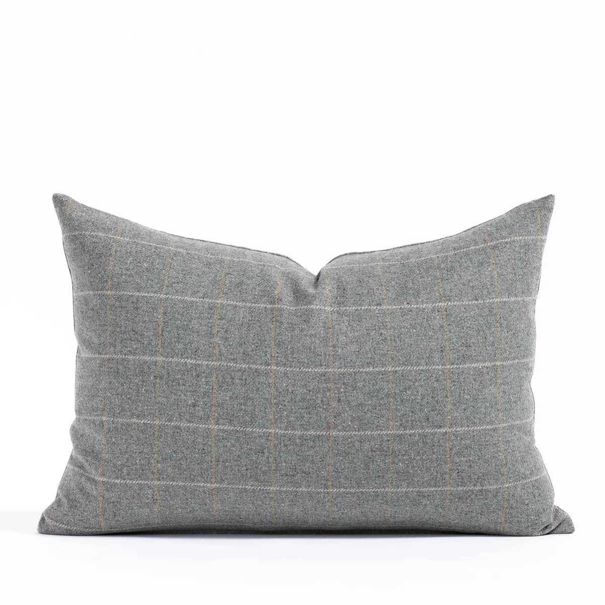 Addison Plaid 14x20 Lumbar Pillow, Flagstone | Tonic Living