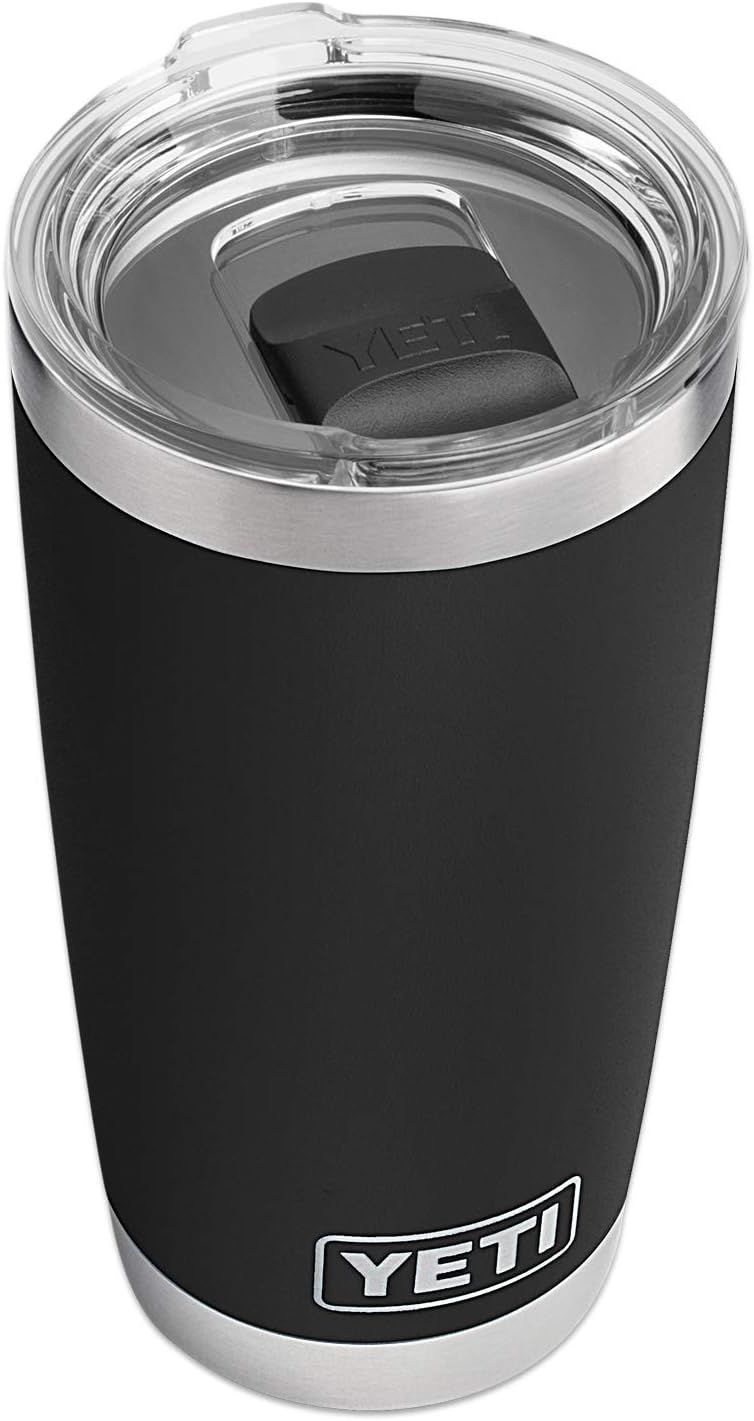 YETI Rambler 20 oz Tumbler, Stainless Steel, Vacuum Insulated with MagSlider Lid, Black | Amazon (US)
