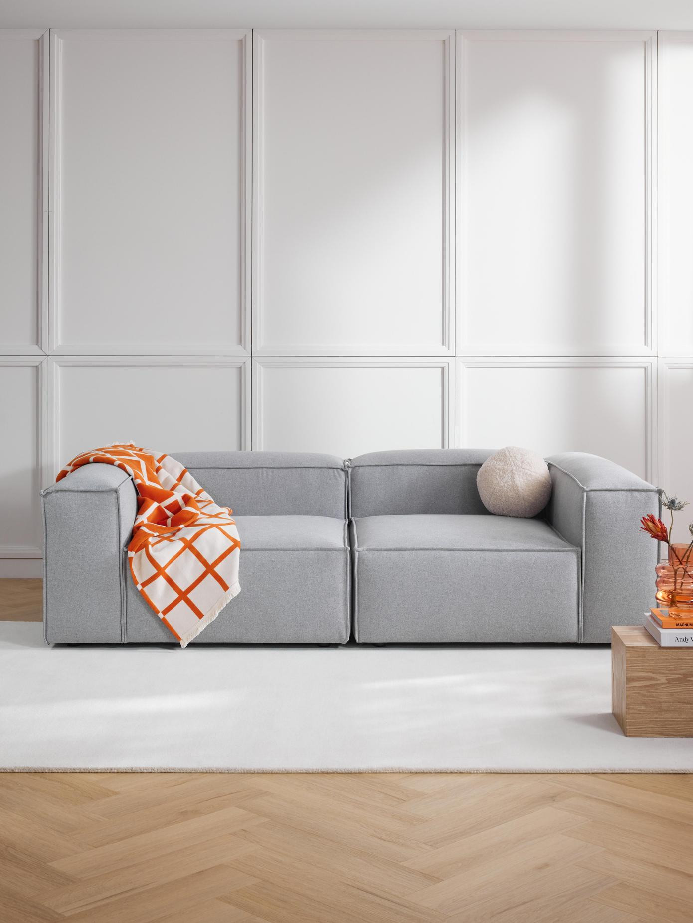 Karierte Kuscheldecke Edison mit Fransenabschluss | Westwing EU