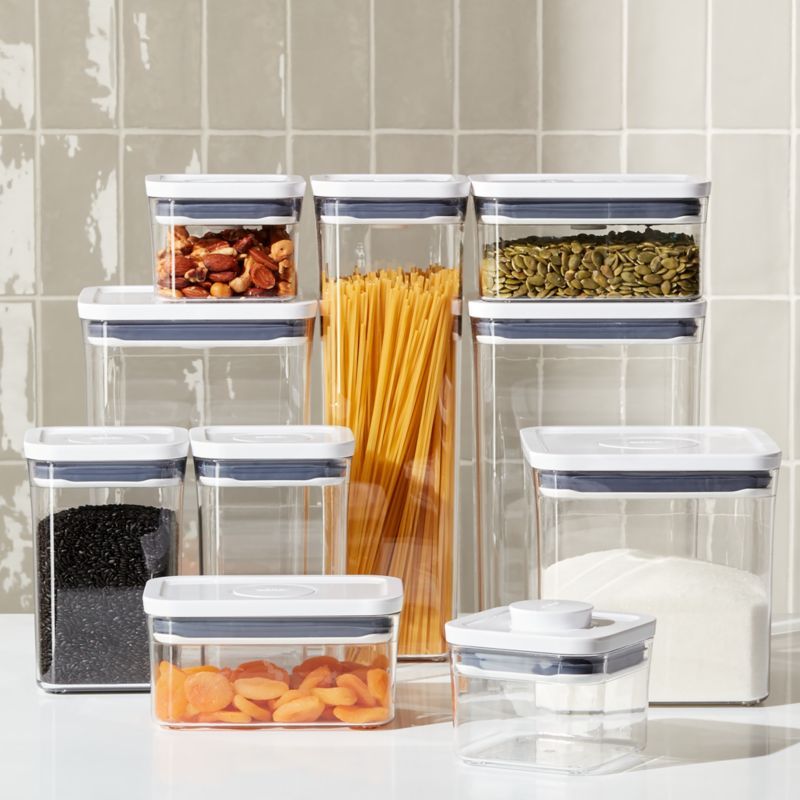 OXO POP 10-Piece Airtight Food Storage Container Set + Reviews | Crate & Barrel | Crate & Barrel