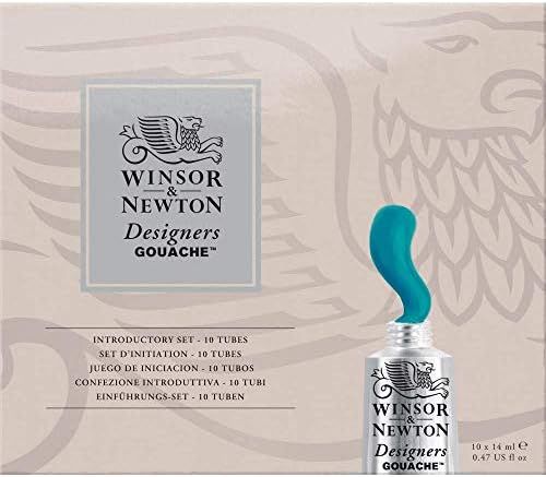 Winsor & Newton Designers' Gouache Introductory 10-Tube Paint Set, 14ml | Amazon (US)