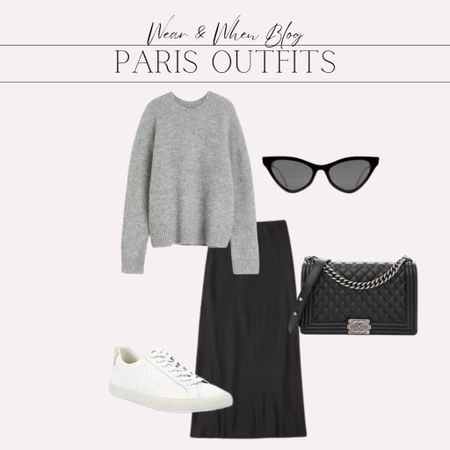 Paris outfit idea / fall outfit idea / casual outfit idea

Grey sweater
Black slip skirt
White sneakers 

#LTKshoecrush #LTKSeasonal #LTKstyletip