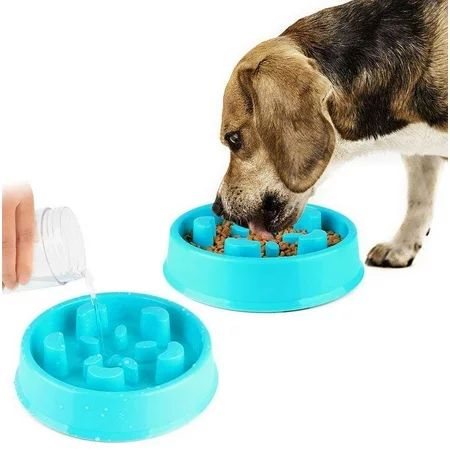 Reactionnx Durable Slow Feeder Dog Bowl, Non-skid Design Interactive Bloat Stop Dog Bowl, Eco-Friend | Walmart (US)