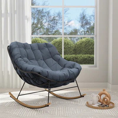 Steel Rocking Chair With Cushion | Wayfair North America
